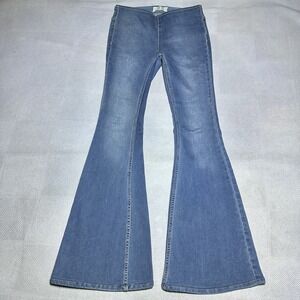Free People Flare Jeans Womens 25 We The Free Bell Bottoms Stretch‎ 70s Retro